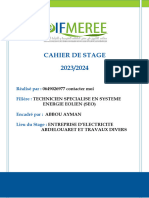 Cahier de Stage Ofppt