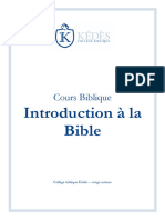 3 Introduction À La Bible