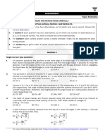 01 Kinematics Questions 1