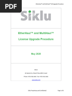 Siklu License Upgrade Procedure (2020)