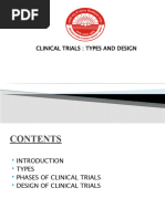 Clinical Trial Types and Design