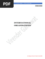 International Organisations: Virender