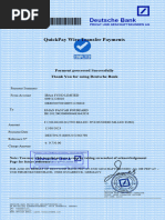 Deutsche Bank: Quickpay Wire Transfer Payments