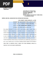 Solicito Se Fije Fecha y Hora para La Audiencia Unica - Jhon Ttito Perales