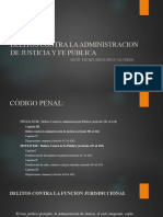 Delitos Contra La Administracion de Justicia y Fe Publica