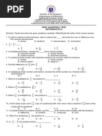 1st Q Exam-Math