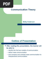 Communication Theory: Molly Anderson