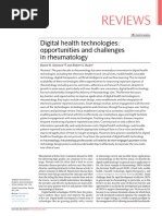 Digital Health Technologies - Opportunities and Challenges in Rheumatology