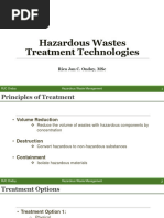 Hazardous Wastes Treatment Technologies Part I