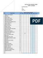 Format Nilai Raport Genap Kelas 7a