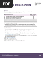 If4 Insurance Claims Handling Process Examination Syllabus