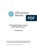 2023 - CFA - LIII - MockExamA-Answer Key