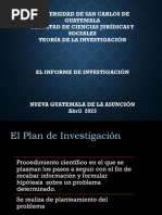 Elaboración Del Informe de Investigación 2023