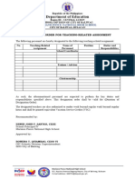 Designation Order For Teaching-Related Assignment