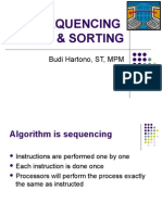 Sequencing & Sorting: Budi Hartono, ST, MPM