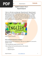 Reported Speech Class 5 CBSE English Grammar Chapter 7 (PDF)