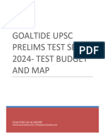 Goaltide Upsc Prelims Test Series 2024-Test Budget and Map