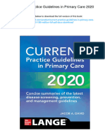 CURRENT Practice Guidelines in Primary Care 2020. 18th Edition. ISBN 1260469840, 978-1260469844