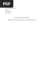 Determination of Glucose Levels