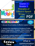 Principles of Speech Writing