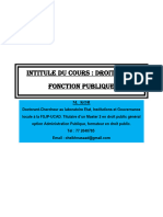 Cours Fonction Publique