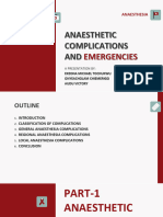 The Scribes Slide-Anaesthetic Complications