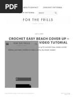 Crochet Beach Cover Up + Free Pattern - For The Frills