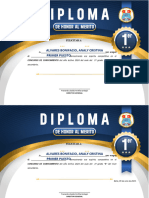 Primer Puesto Diplomas