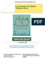 Full Download A Lista de Convidados 1st Edition Rebecca Serle PDF