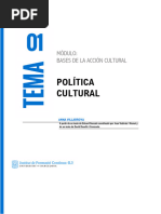 Bases de La Acción Cultural: Política Cultural