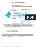 Notes - Movement of Substances