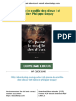 Get Et Passe Le Souffle Des Dieux 1st Edition Philippe Seguy Free All Chapters