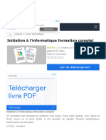Initiation À L'informatique Formation Complet - Cours Informatique