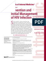 Prevention and Initial Management of Hiv Infection