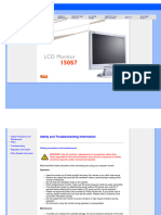 Philips LCD Monitor Electronic User's Manual