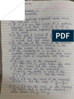 Worksheet 2 Maths (Polynomials)