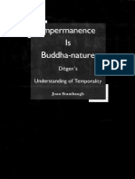 Stambaugh, Joan Impermanence Is Buddha Nature Dogens Understanding