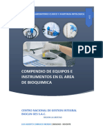 Compendio de Equipos e Instrumentos en El Area de Bioquímica 2024 Autor Luis Alberto Carrasco Mendo Ediciones Bioclin Ges