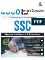 Best 4000 Smart Question Bank SSC General Intelligence and Reasoning in English Next Generation Smartbook by Testbook and S Chand Bce87475