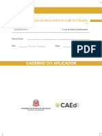 Avaliação Diagnóstica 3º ANO Matemática SP