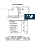 Problems On Cash Flow Statements