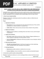 7.4 Rca and Capa Process For Daily Work Management