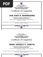 g2 V2 NLC Certificate of Completion Learner