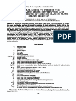 A General Model To Predict The Elastic-Plastic Stress Distr B Ion AND Fracture Strength of Notched Bars in Plane Strain Bendingt