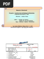 MEMORIA Diseño Estructural de Una Bodega EXCEL