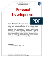 Personal Development Outline