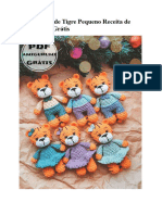 PDF Croche de Tigre Pequeno Receita de Amigurumi Gratis