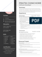 Pratik Chinchore Resume