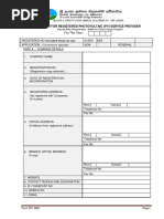 SLSEA Registration Form Sri Lanka