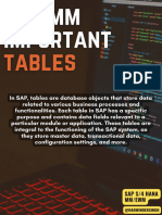 Important - Sap - MM Tables
